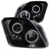 ANZO 1997-2001 Honda Prelude Projector Headlights w/ Halo Black w/ LED thumbnail 3