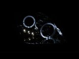 ANZO 1997-2001 Honda Prelude Projector Headlights w/ Halo Chrome w/ LED thumbnail 3