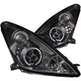 ANZO 2000-2005 Toyota Celica Projector Headlights w/ Halo Black thumbnail 1