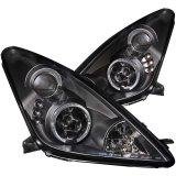 ANZO 2000-2005 Toyota Celica Projector Headlights w/ Halo Black thumbnail 5