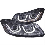 ANZO 2008-2012 Honda Accord Projector Headlights w/ U-Bar Black thumbnail 1
