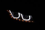ANZO 2008-2012 Honda Accord Projector Headlights w/ U-Bar Black thumbnail 8
