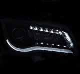 ANZO 2011-2014 Chrysler 300 Projector Headlights w/ Plank Style Design Black thumbnail 3