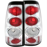 ANZO 1999-2002 Chevrolet Silverado 1500 Taillights Chrome thumbnail 1
