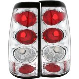 ANZO 1999-2002 Chevrolet Silverado 1500 Taillights Chrome thumbnail 5