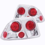 ANZO 2001-2004 Honda Civic Taillights Chrome thumbnail 5
