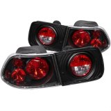 ANZO 1996-2000 Honda Civic Coupe Taillights Black thumbnail 1