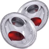 ANZO 1998-2005 Volkswagen Beetle Taillights Chrome thumbnail 1