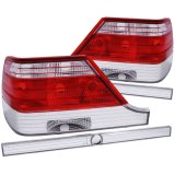 ANZO 1995-1999 Mercedes Benz S Class W140 Taillights Red/Clear thumbnail 3