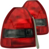 ANZO 1996-2000 Honda Civic Taillights Red/Smoke thumbnail 5