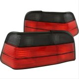 ANZO 1992-1998 BMW 3 Series E36 Coupe/Convertible Taillights Red/Smoke thumbnail 1