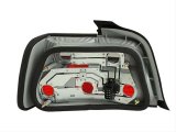 ANZO 1992-1998 BMW 3 Series E36 Sedan Taillights Red/Smoke thumbnail 2
