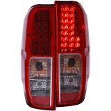 ANZO 2005-2008 Nissan Frontier LED Taillights Red/Clear thumbnail 1