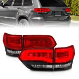 ANZO 2014-2016 Jeep Grand Cherokee LED Taillights Red/Clear thumbnail 5