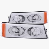 ANZO 2003-2006 Chevrolet Silverado 1500 Euro Parking Lights Crystal thumbnail 2