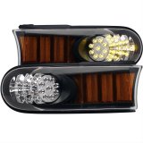 ANZO 2007-2013 Toyota Fj Cruiser LED Parking Lights Black w/ Amber Reflector thumbnail 1