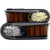 ANZO 2007-2013 Toyota Fj Cruiser LED Parking Lights Black w/ Amber Reflector thumbnail 4