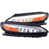 ANZO 2014-2016 Jeep Cherokee LED Parking Lights Chrome w/ Amber Reflector thumbnail 4