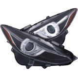 ANZO Projector Headlights With Halo Black w/Amber 14-17 Mazda 3 thumbnail 4