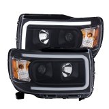 ANZO 2015+ GMC Canyon Projector Headlights w/ Plank Style Design Black w/ Amber thumbnail 4