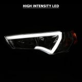 ANZO 14-18 Toyota 4 Runner Plank Style Projector Headlights Chrome w/ Amber thumbnail 6