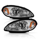ANZO 2001-2005 Chrysler Pt Cruiser Crystal Headlight Chrome Amber (OE) thumbnail 3
