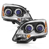 ANZO 2007-2008 GMC Acadia Crystal Headlight Chrome Amber(OE) thumbnail 3