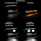ANZO 2009-2018 Dodge Ram 1500 Led Projector Plank Style Switchback H.L Halo Black Amber (OE Style) thumbnail 7