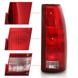 ANZO 1988-1999 Chevy C1500 Taillight Red/Clear Lens w/ Circuit Board(OE Replacement) thumbnail 2
