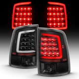 ANZO 2009-2018 Dodge Ram 1500 LED Taillight Plank Style Black w/Clear Lens thumbnail 2