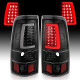 ANZO 2003-2006 Chevy Silverado 1500 LED Taillights Plank Style Black w/Clear Lens thumbnail 4