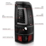 ANZO 2003-2006 Chevy Silverado 1500 LED Taillights Plank Style Black w/Clear Lens thumbnail 5