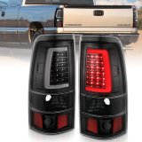 ANZO 2003-2006 Chevy Silverado 1500 LED Taillights Plank Style Black w/Clear Lens thumbnail 9