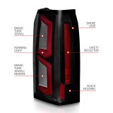 ANZO 2015-2020 Chevrolet Tahoe LED Tail Lights w/ Light Bar Black Housing Smoke Lens thumbnail 5