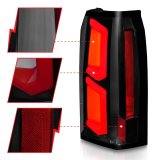 ANZO 2015-2020 Chevrolet Tahoe LED Tail Lights w/ Light Bar Black Housing Smoke Lens thumbnail 9