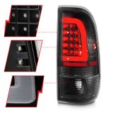 ANZO 1997-2003 Ford F-150 LED Tail Lights w/ Light Bar Black Housing Clear Lens thumbnail 3
