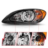 ANZO 2008-2016 International Prostar Crystal Headlights Black Housing (OE Replacement) thumbnail 5
