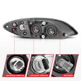 ANZO 2008-2016 International Prostar Crystal Headlights Black Housing (OE Replacement) thumbnail 6