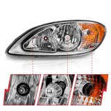 ANZO 2008-2016 International Prostar Crystal Headlights Chrome Housing thumbnail 6