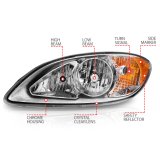 ANZO 2008-2016 International Prostar Crystal Headlights Chrome Housing thumbnail 7