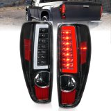 ANZO 2004-2012 Chevrolet Colorado/ GMC Canyon LED Tail Lights w/ Light Bar Black Housing thumbnail 2