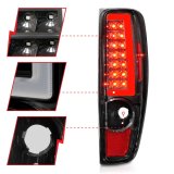 ANZO 2004-2012 Chevrolet Colorado/ GMC Canyon LED Tail Lights w/ Light Bar Black Housing thumbnail 8