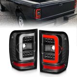 ANZO 2001-2011 Ford Ranger LED Tail Lights w/ Light Bar Black Housing Clear Lens thumbnail 2