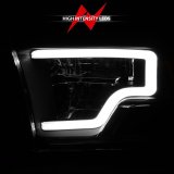 ANZO 2009-2020 Dodge Ram 1500 Full LED Square Projector Headlights w/ Chrome Housing Black Amber thumbnail 5