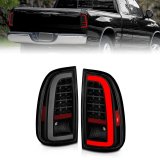 ANZO 00-06 Toyota Tundra (Std. Bed/Reg Cab) LED Taillights w/Light Bar Black Housing Smoke Lens thumbnail 2