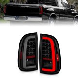 ANZO 00-06 Toyota Tundra (Std. Bed/Reg Cab) LED Taillights w/Light Bar Black Housing Smoke Lens thumbnail 3