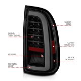 ANZO 00-06 Toyota Tundra (Std. Bed/Reg Cab) LED Taillights w/Light Bar Black Housing Smoke Lens thumbnail 4
