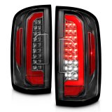 ANZO 15-21 Chevrolet Colorado Full LED Tail Lights w/ Red Lightbar Black Housing Clear Lens thumbnail 2