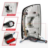 ANZO 15-21 Chevrolet Colorado Full LED Tail Lights w/ Red Lightbar Black Housing Clear Lens thumbnail 3