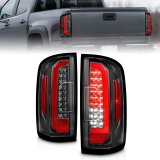 ANZO 15-21 Chevrolet Colorado Full LED Tail Lights w/ Red Lightbar Black Housing Clear Lens thumbnail 9